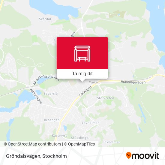 Gröndalsvägen karta