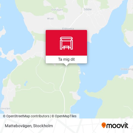 Mattebovägen karta