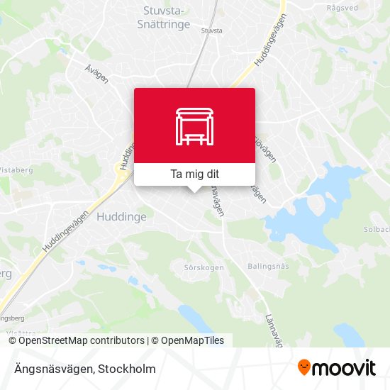 Ängsnäsvägen karta