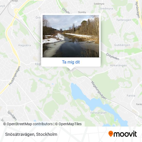 Snösätravägen karta