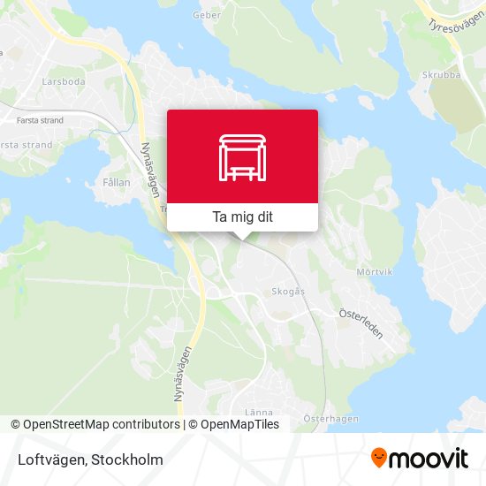 Loftvägen karta