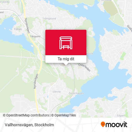 Vallhornsvägen karta