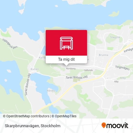 Skarpbrunnavägen karta