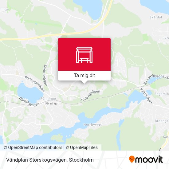 Vändplan Storskogsvägen karta