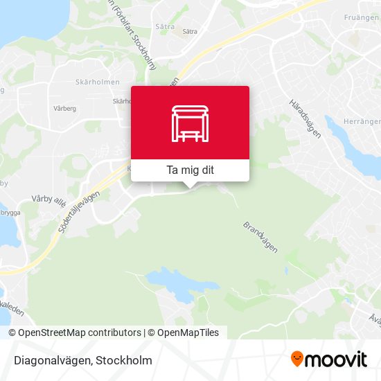 Diagonalvägen karta