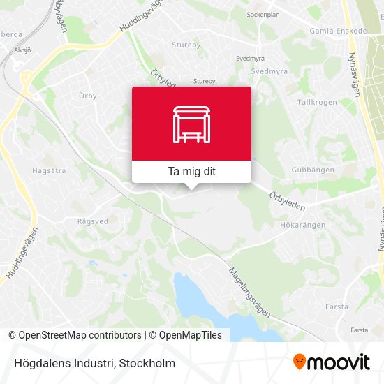 Högdalens Industri karta