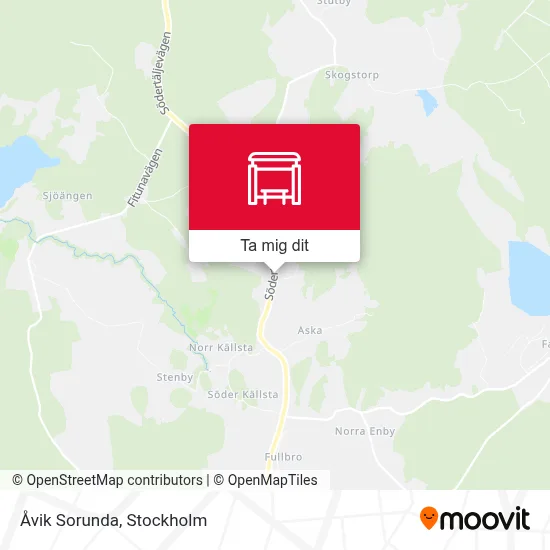 Åvik Sorunda karta