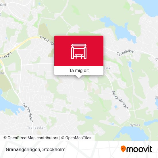 Granängsringen karta