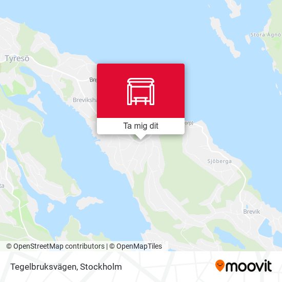 Tegelbruksvägen karta