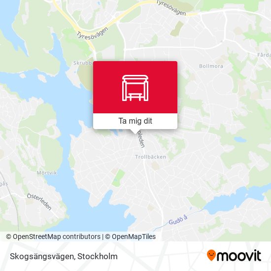 Skogsängsvägen karta