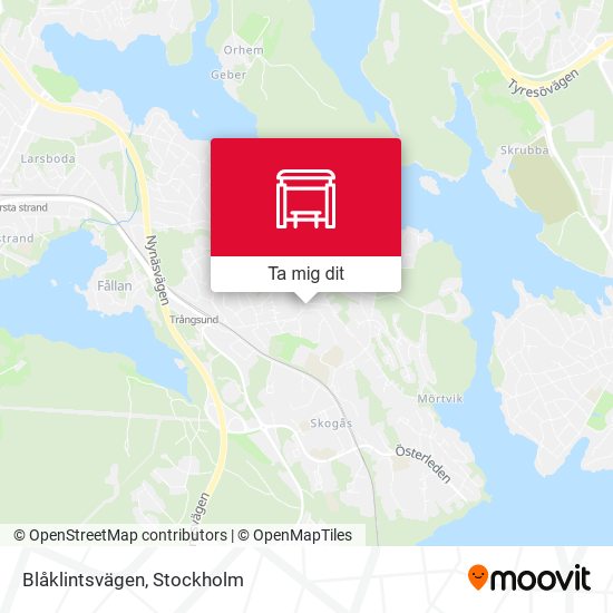 Blåklintsvägen karta
