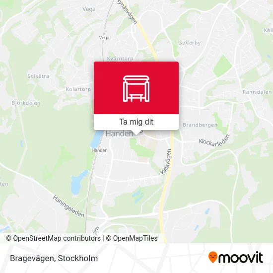 Bragevägen karta