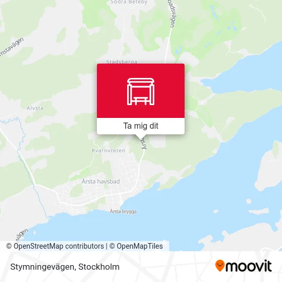 Stymningevägen karta