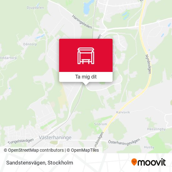 Sandstensvägen karta