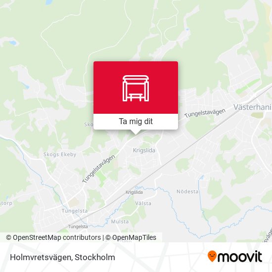 Holmvretsvägen karta