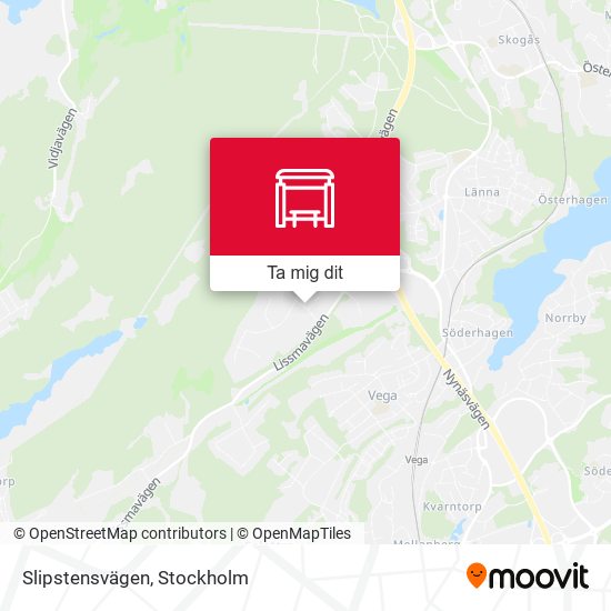 Slipstensvägen karta