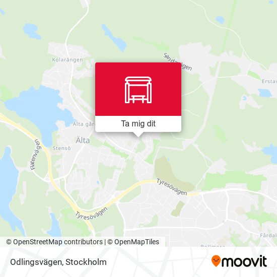 Odlingsvägen karta