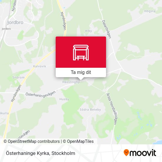 Österhaninge Kyrka karta