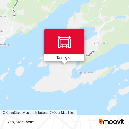 Oxnö karta
