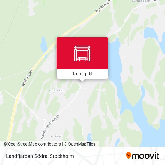 Landfjärden Södra karta