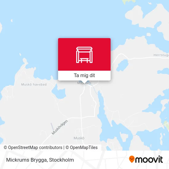 Mickrums Brygga karta