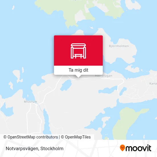 Notvarpsvägen karta