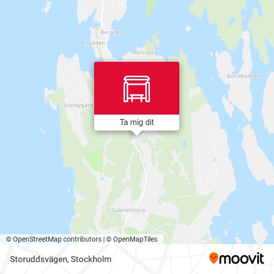 Storuddsvägen karta