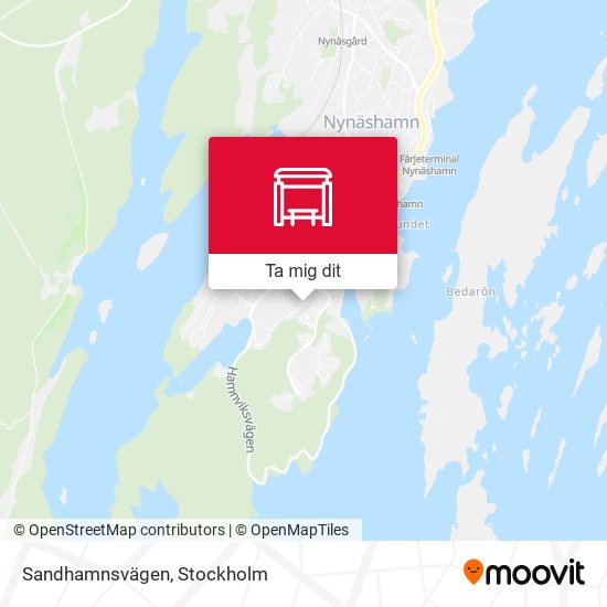 Sandhamnsvägen karta