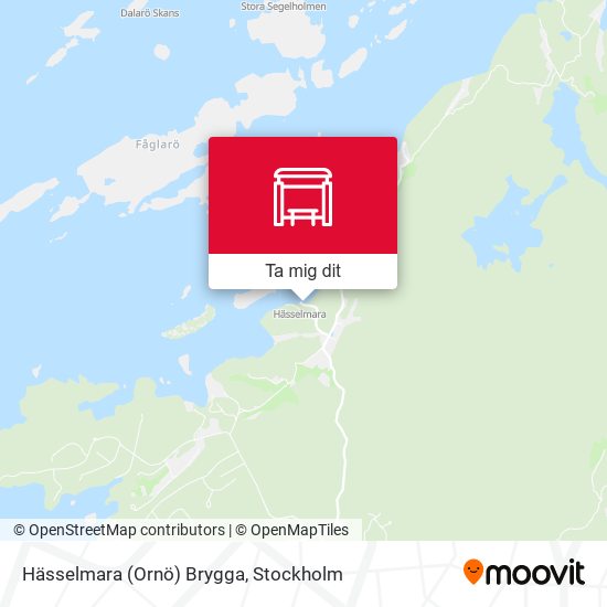 Hässelmara (Ornö) Brygga karta