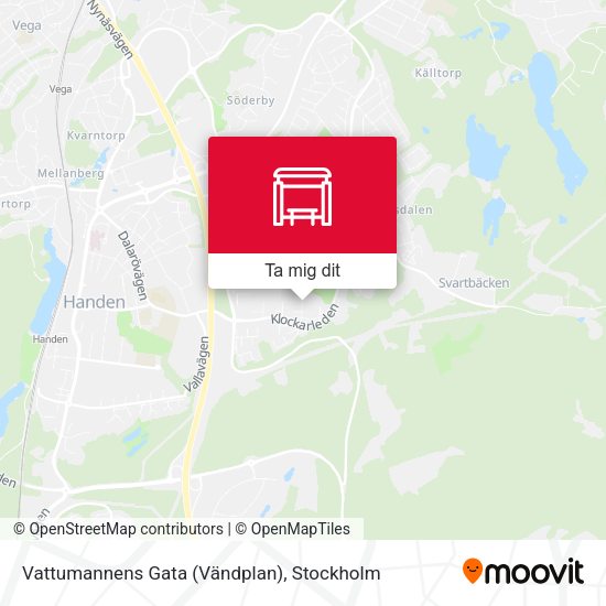 Vattumannens Gata (Vändplan) karta