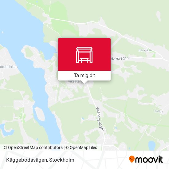 Käggebodavägen karta