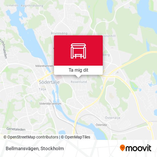 Bellmansvägen karta