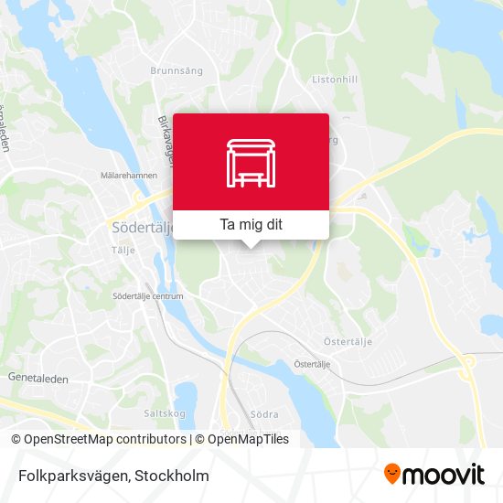 Folkparksvägen karta