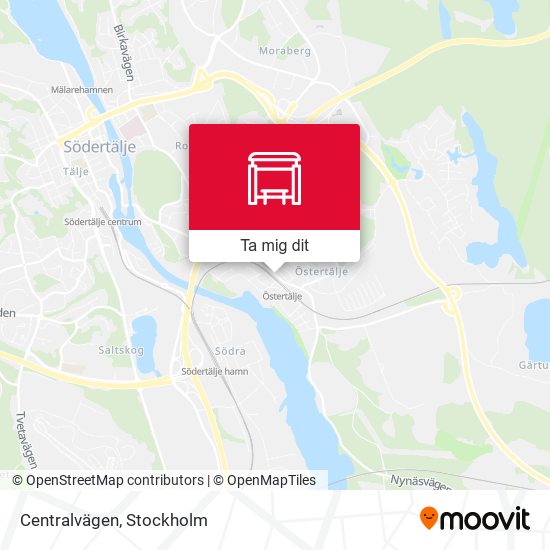 Centralvägen karta