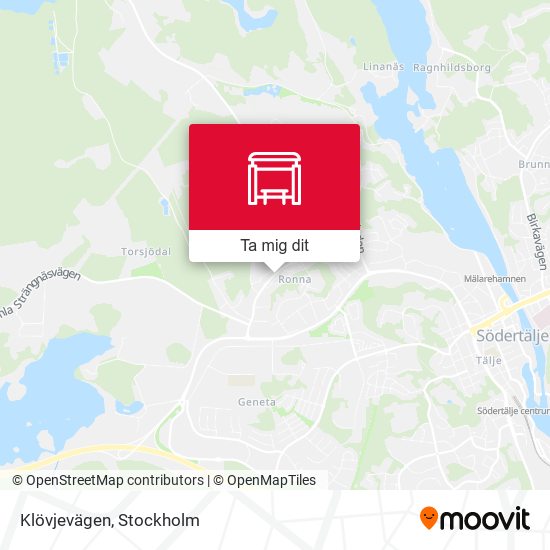 Klövjevägen karta