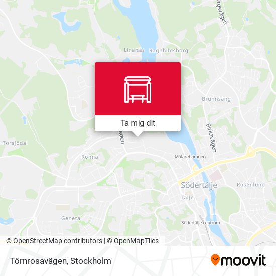 Törnrosavägen karta