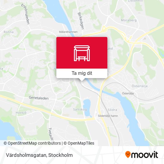 Värdsholmsgatan karta