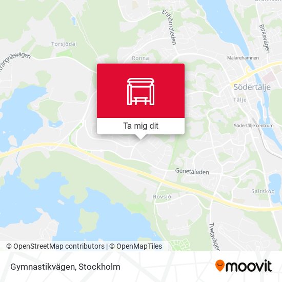 Gymnastikvägen karta