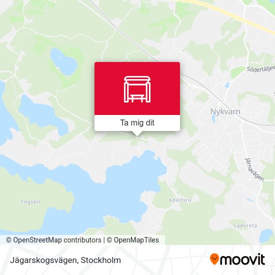 Jägarskogsvägen karta