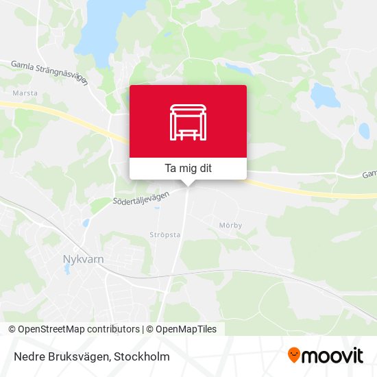 Nedre Bruksvägen karta