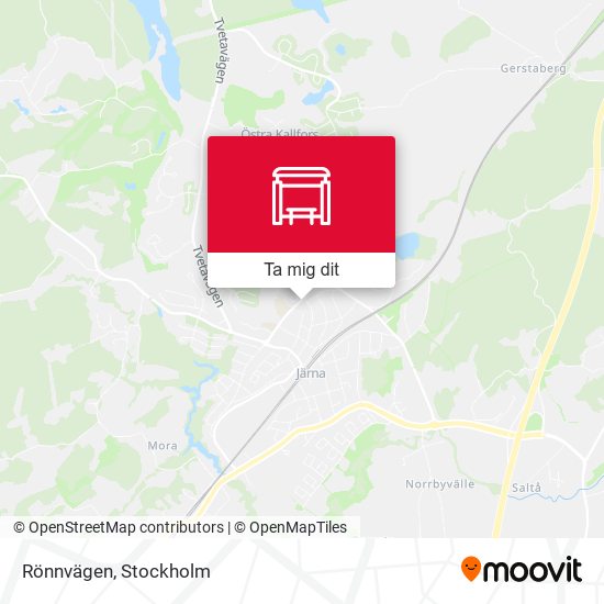 Rönnvägen karta