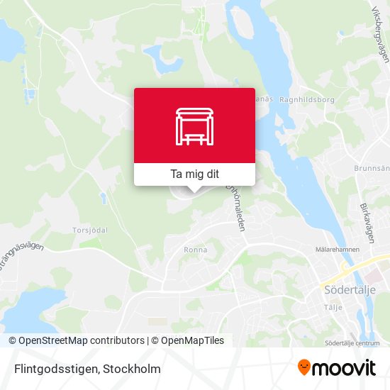 Flintgodsstigen karta