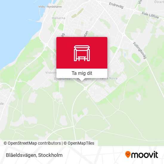 Blåeldsvägen karta