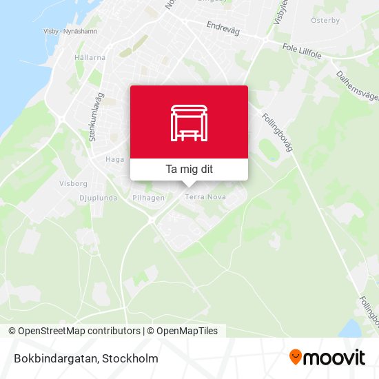 Bokbindargatan karta