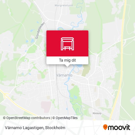 Värnamo Lagastigen karta