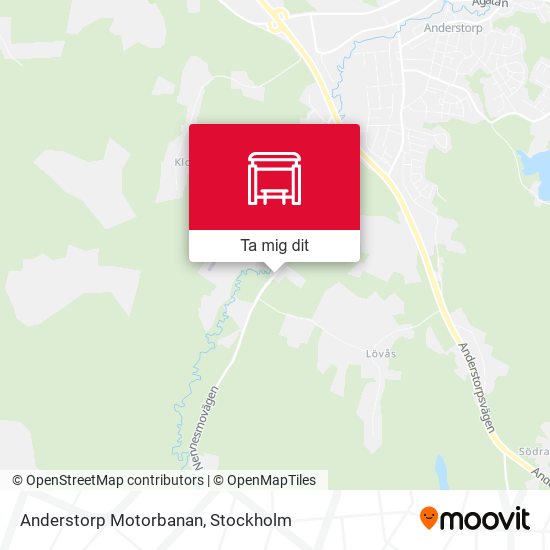 Anderstorp Motorbanan karta