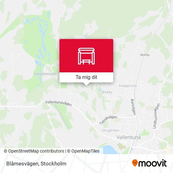 Blåmesvägen karta