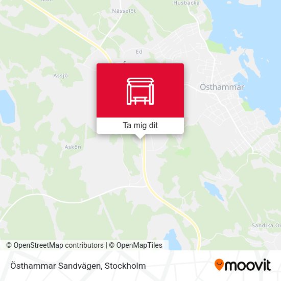 Östhammar Sandvägen karta