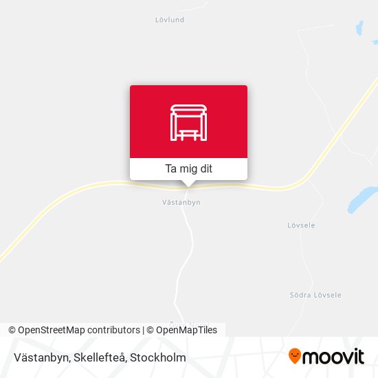 Västanbyn, Skellefteå karta