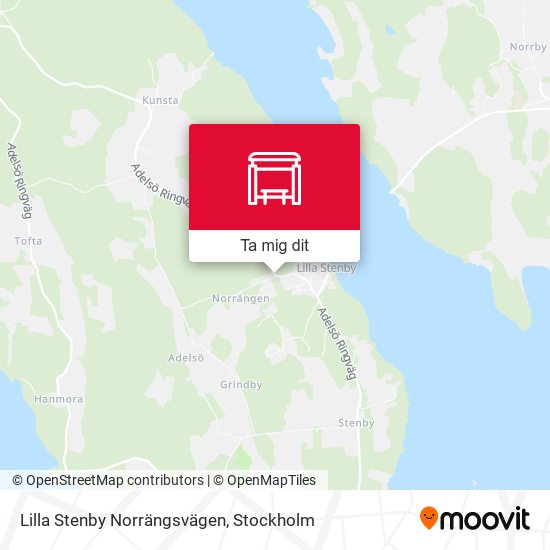 Lilla Stenby Norrängsvägen karta